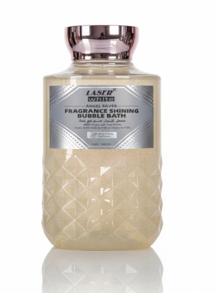معطر غسول جسم آنجل سيلفر مع لمعه بخلاصه زبدة الشيا وزبده الكاكاو ٣٠٠ مل